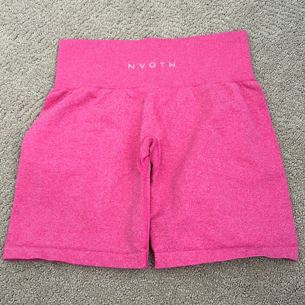 NGVTN Gym shorts invisible butt scrunch pink Medium spandex